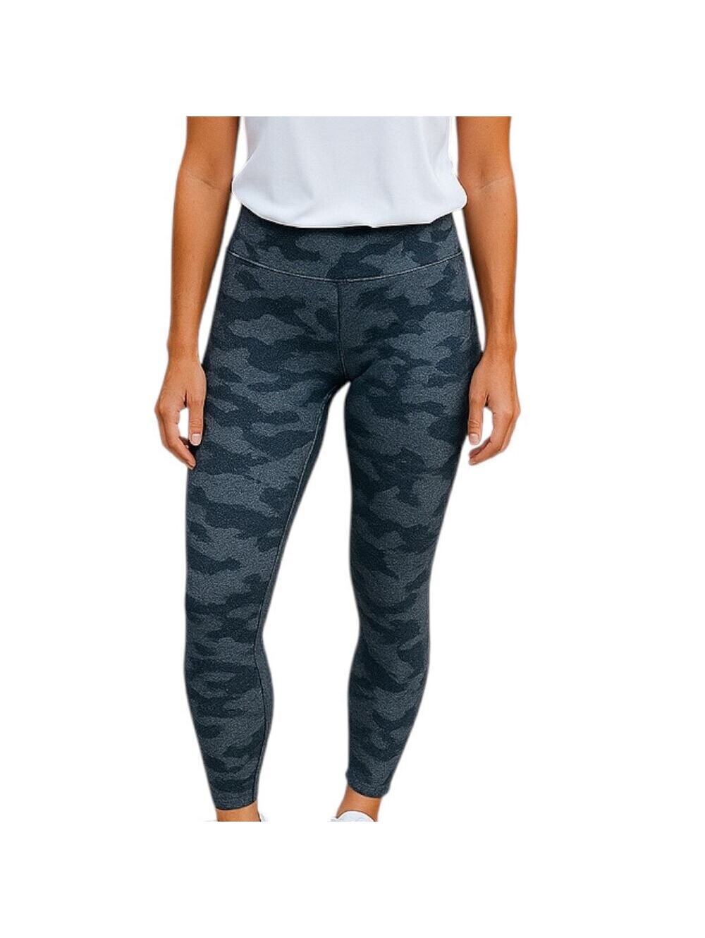 RawGear Women's Black and Gray Camo High-Waisted Leggings Size S